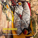 Naturehike Snowbird Saco de Dormir Momia Invierno Engrosamiento al Aire Libre Camping Ultraligero Plumón de Pato Saco de Dormir (Marrón 560G)