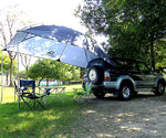 Hasika Awning Camper Trailer Roof Top Family Tent for Beach Camping SUV, MPV, Hatchback and Sedan Anti-UV Tents for Camping 6 Person by