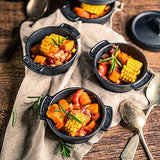 BBQ-Toro Mini Dutch Oven Set de Hierro Fundido | 6 Piezas | Ø 11 cm | Curada