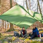 Wechsel Tents Tarp S - Refugio de Camping Ultraligero 290 x 400 cm, Protección UV Impermeable, Color Verde (Zero-G Line)