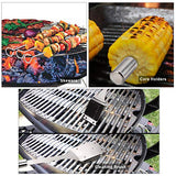 PHILORN Utensilios Barbacoas, Accesorios de Barbacoa [20Pcs] Herramienta Barbacoa, Utensilios Parrilla con Espátula Pinzas Barbacoa Pinceles Brochetas Sostenedores Maíz y Bolsa Fácil de Transportar