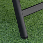 Outsunny Tumbona de Jardín de Ratán 192x74x55 cm con Respaldo Reclinable en 7 Posiciones Reposabrazos y Ruedas Marco de Aluminio para Patio Terraza Balcón Gris
