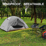 Forceatt Tienda De Campaña 3 Personas, con 100% A Prueba De UV/Viento/Impermeable, Tienda de Techo de Doble Capa Portátil Ultraligera, para Trekking, Camping, Playa, Aventura Etc