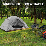 Forceatt Tienda De Campaña 3 Personas, con 100% A Prueba De UV/Viento/Impermeable, Tienda de Techo de Doble Capa Portátil Ultraligera, para Trekking, Camping, Playa, Aventura Etc