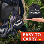 Overmont 2 Pcs Hamaca Correas para Arbol Colgante Cuerda de Hamaca Accesorios Sujetar Cinturón de Suspensión 280cm*5cm con 2 Ganchos Mosquetones Soporta 300 Kg con 18 nodos