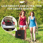 Kit Placa Solar Plegable 160W Monocristalino Portátil, Plegable, Imermeable, ideal para la energía solar al aire libre, embarcaciones, camping, caravanas o autocaravanas. para batería de 12V