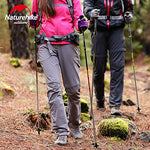 Naturehike 5 sección Ultraligero Bastones de Fibra de Carbono Cork Ajustables Bastones de Trekking bastón excursiones al Aire Libre NH17D005-D