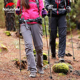 Naturehike 5 sección Ultraligero Bastones de Fibra de Carbono Cork Ajustables Bastones de Trekking bastón excursiones al Aire Libre NH17D005-D