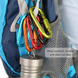 Boundless Voyage Ultra-Light Locking Carabiner Aleación De Aluminio Tipo D Hebilla Colgante Quikdraw Camping Senderismo Gancho Accesorios Herramienta Equipo