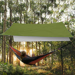 Ryaco Toldo de Refugio Impermeable 3M*3M, Hamaca Tienda de campaña, portátil, Ligera, Impermeable, Refugio para Camping, Senderismo, Mochila (Ejercito Verde)