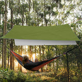 Ryaco Toldo de Refugio Impermeable 3M*3M, Hamaca Tienda de campaña, portátil, Ligera, Impermeable, Refugio para Camping, Senderismo, Mochila (Ejercito Verde)