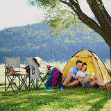 Relaxdays Silla Camping Doble, Plegable, Asiento Playa y Pesca, Compacta y Portátil, Posavasos, 80 x 139 x 46 cm, Gris