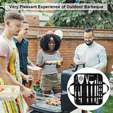 PHILORN Utensilios Barbacoas, Accesorios de Barbacoa [20Pcs] Herramienta Barbacoa, Utensilios Parrilla con Espátula Pinzas Barbacoa Pinceles Brochetas Sostenedores Maíz y Bolsa Fácil de Transportar