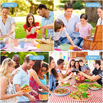 Czemo Vajilla de camping 4 Personas, Juego de Platos Camping Platos y Cubiertos Kit de Camping con Platos, Cuencos, Tazas, Tenedores, Cucharas para Picnic Senderismo Trekking