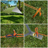 Ryaco Toldo de Refugio Impermeable 3M*3M, Hamaca Tienda de campaña, portátil, Ligera, Impermeable, Refugio para Camping, Senderismo, Mochila (Ejercito Verde)