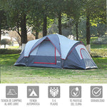 Outsunny - Tienda Familiar (6 personas)