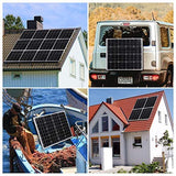 Placa Solar de 150w 12v, alta eficiencia para carga de batería