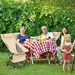 Silla Mecedora de Camping (Doble Uso), ANEWSIR sofá Mecedora Plegable, Patas Desmontables, Silla de Camping Ligera y Plegable, cargable hasta 150 kg.